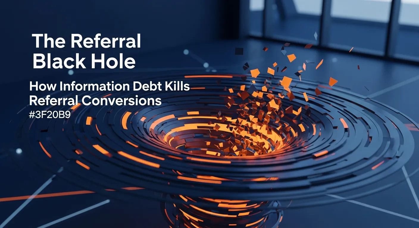 Strategic Intel: The Referral Black Hole: How Information Debt Kills Referral Conversions